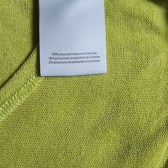Halston Studio Open Back Top Green Size XS Drape Back Pullover Womens - Picture 8 of 9